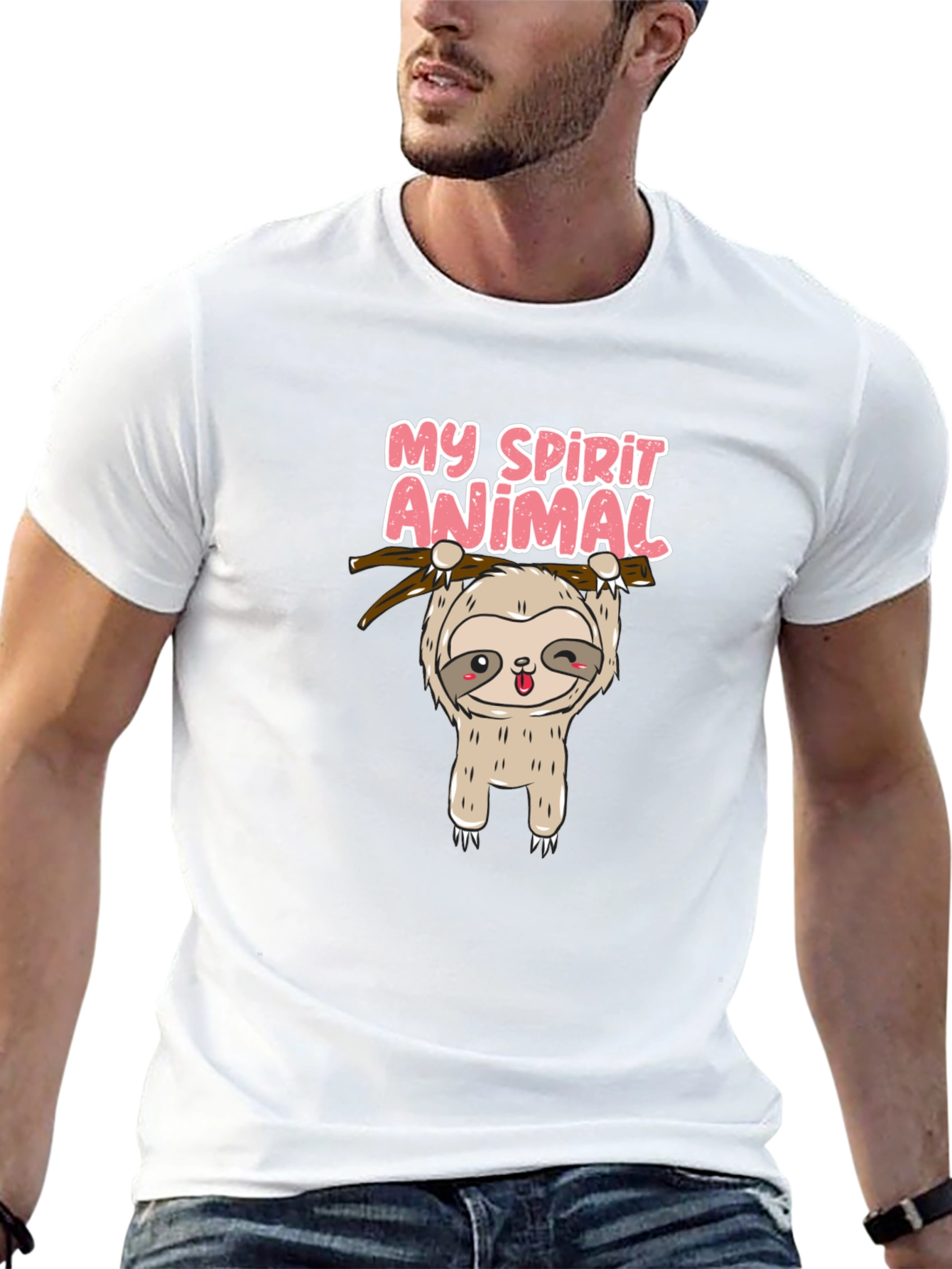 Cute Sloth My Spirit Animal Graphic T-Shirt