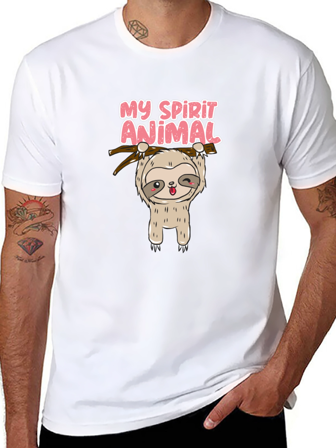Cute Sloth My Spirit Animal Graphic T-Shirt