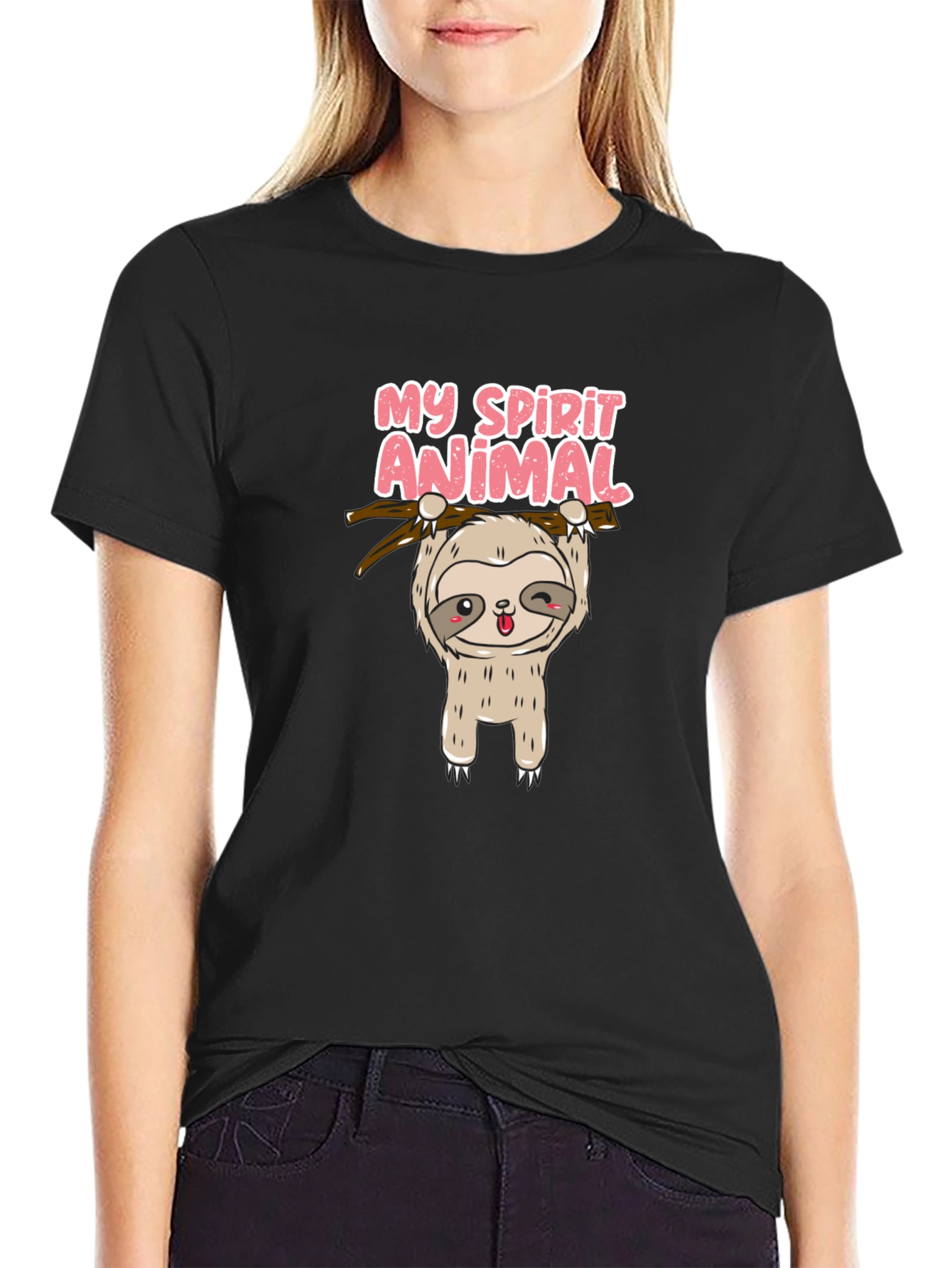 Cute Sloth My Spirit Animal Graphic T-Shirt