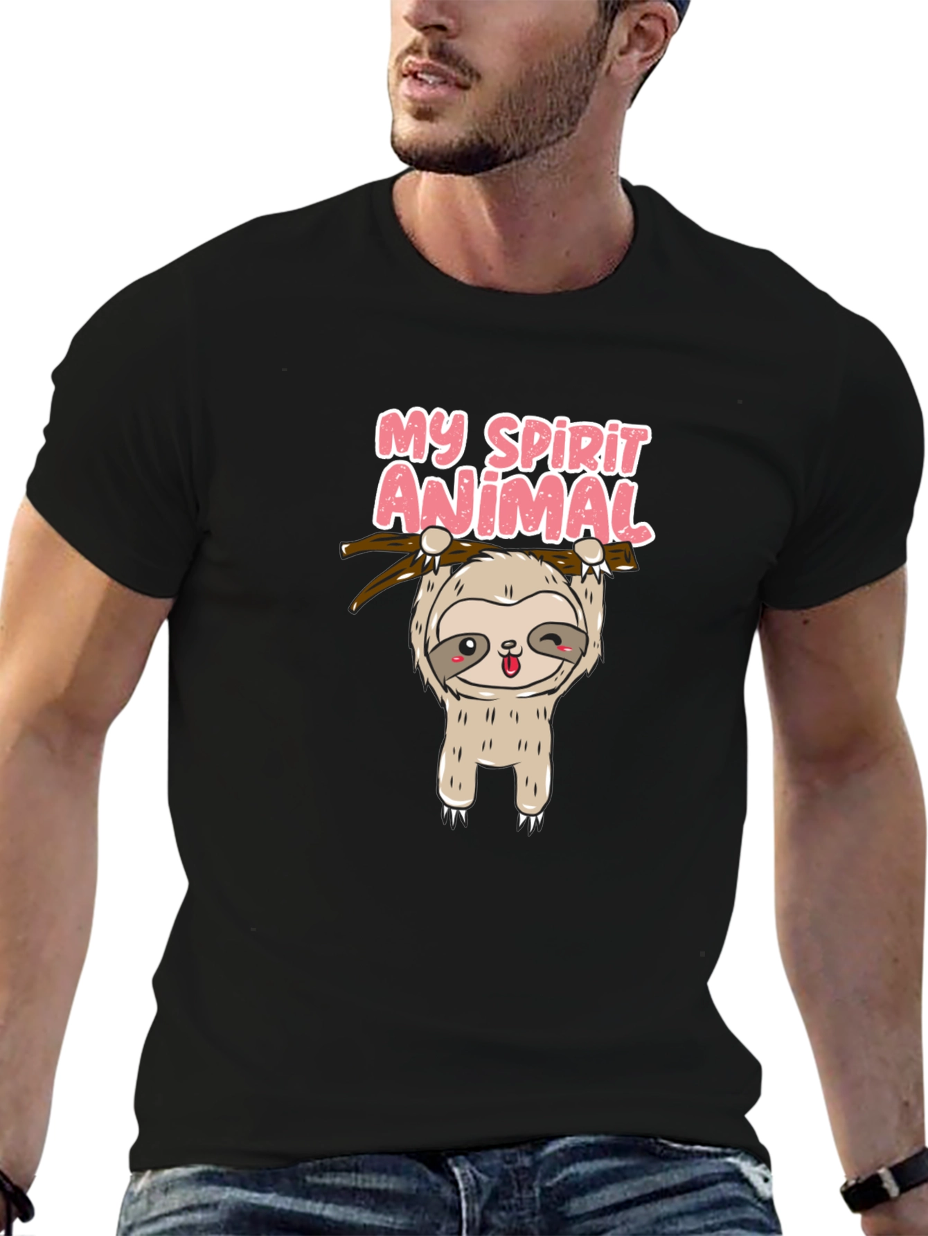Cute Sloth My Spirit Animal Graphic T-Shirt