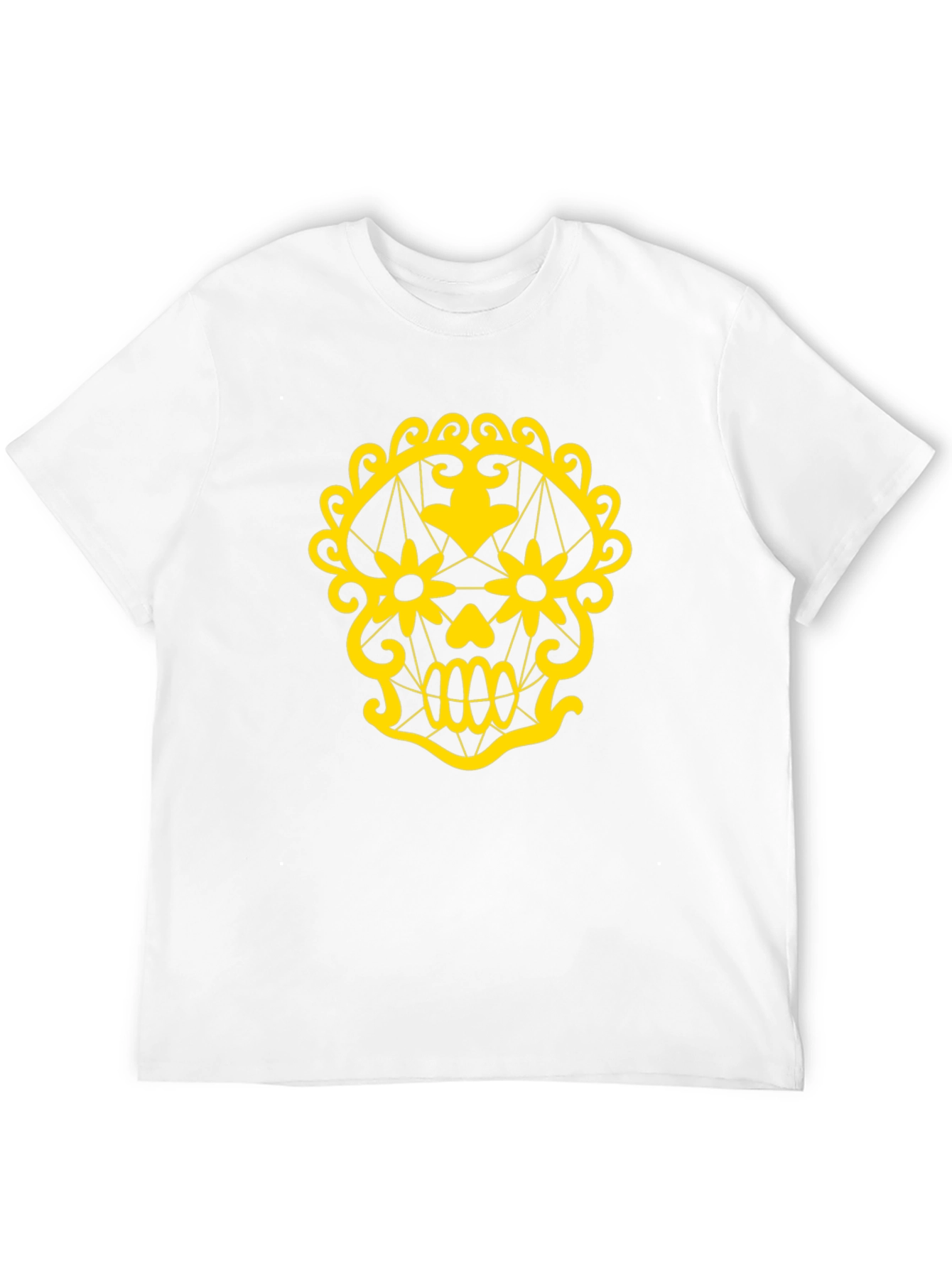 Skull Graphic Tee - Black Cotton T-Shirt