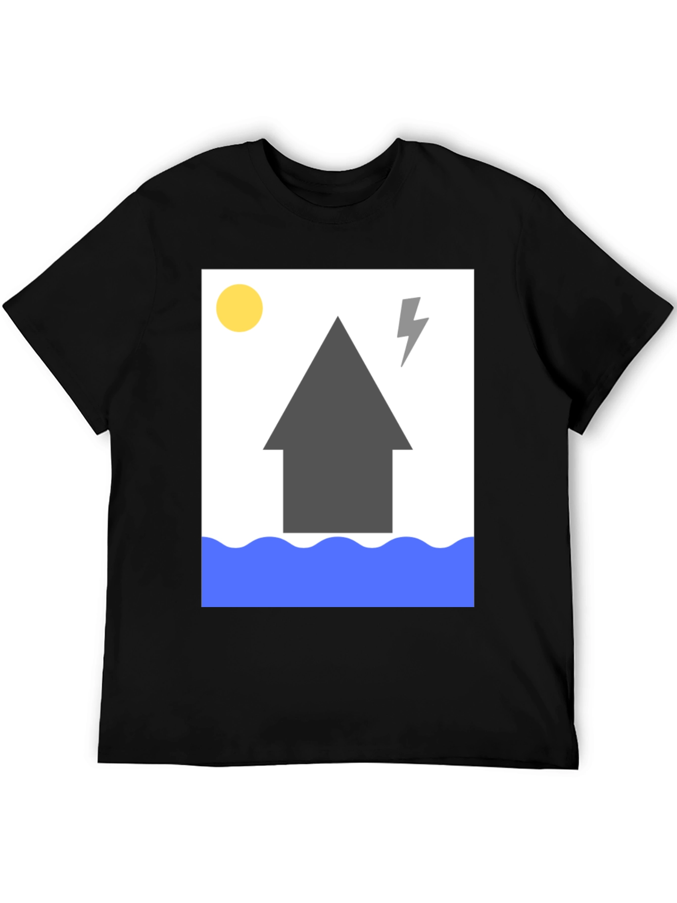 Humorous Flood Graphic T-Shirt