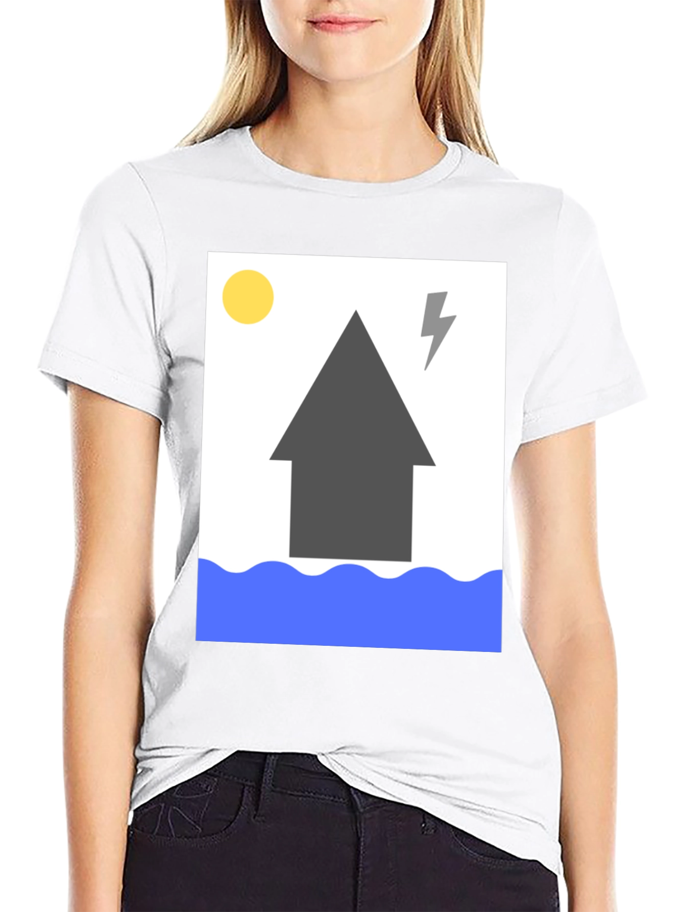 Humorous Flood Graphic T-Shirt