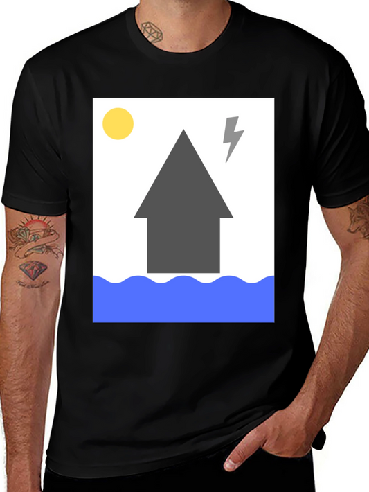 Humorous Flood Graphic T-Shirt