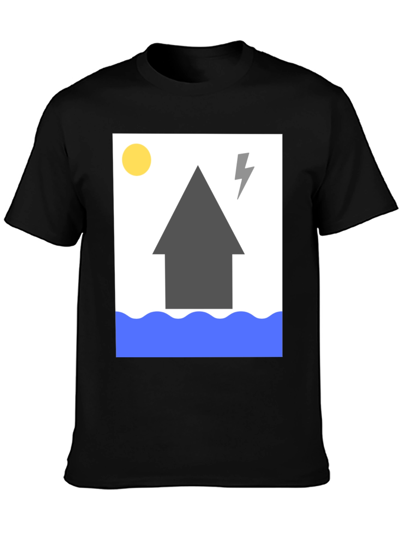 Humorous Flood Graphic T-Shirt