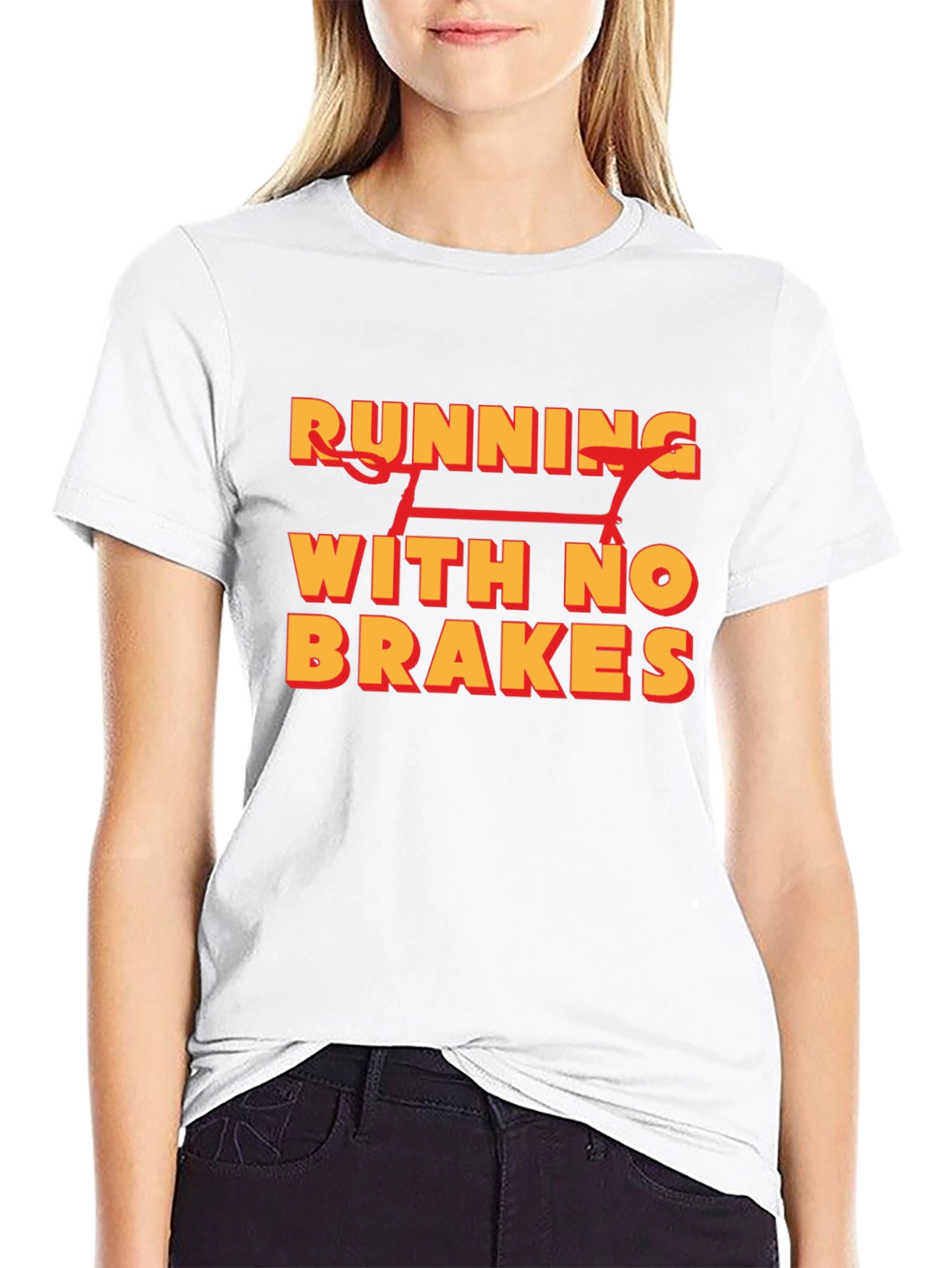 Running With No Brakes Graphic T-Shirt