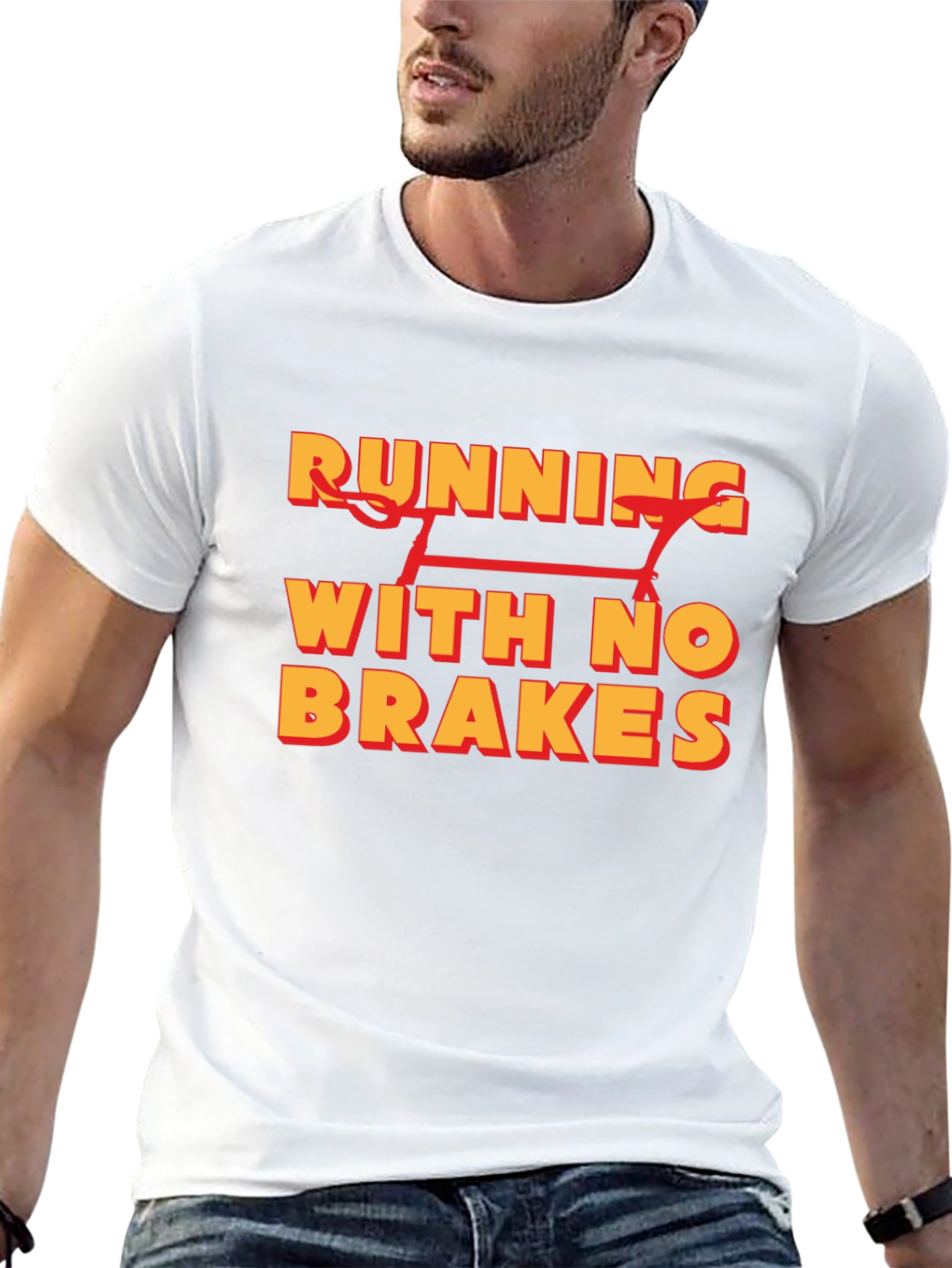 Running With No Brakes Graphic T-Shirt