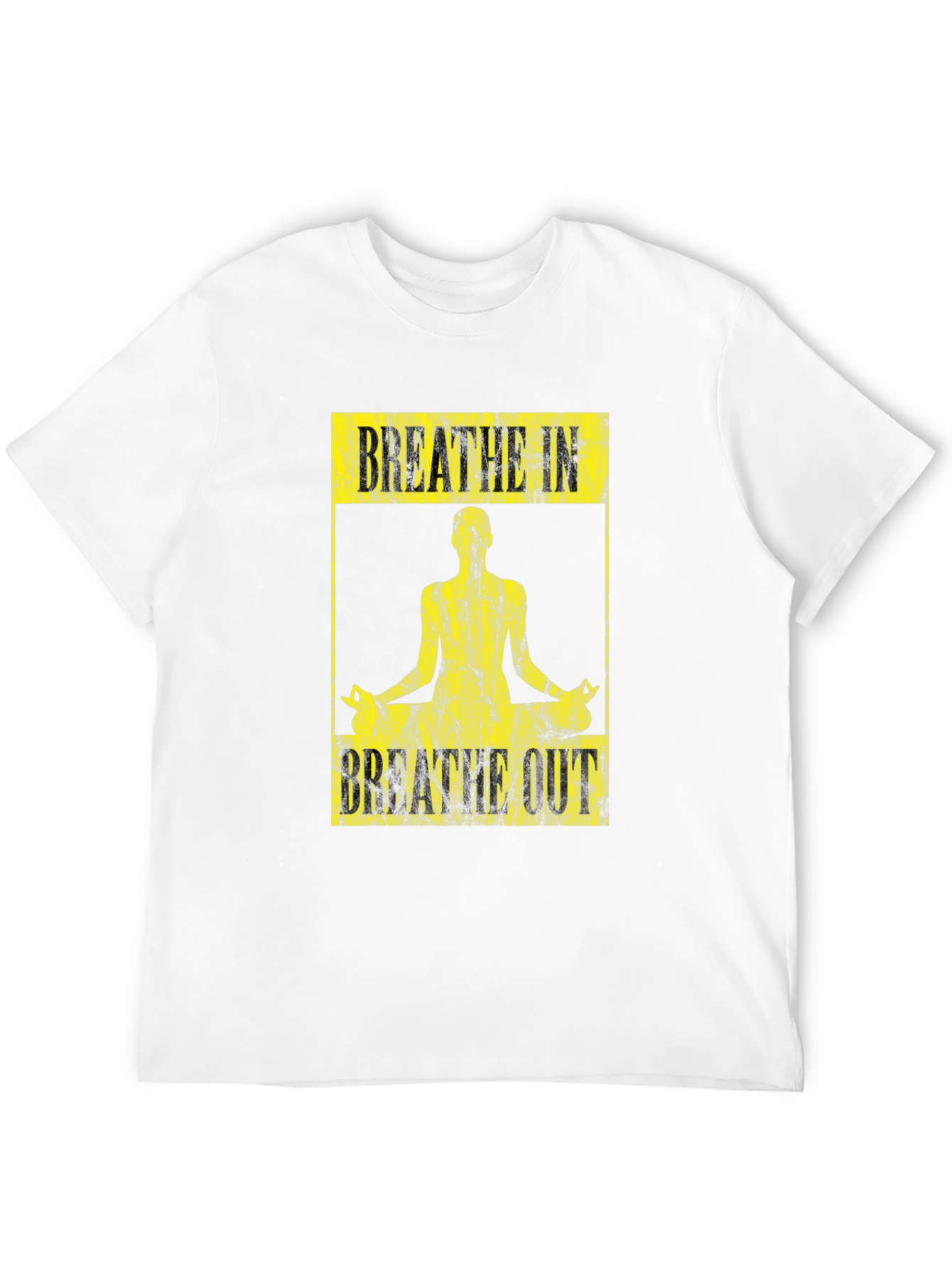 Breathe In Breathe Out Yoga Black T-Shirt