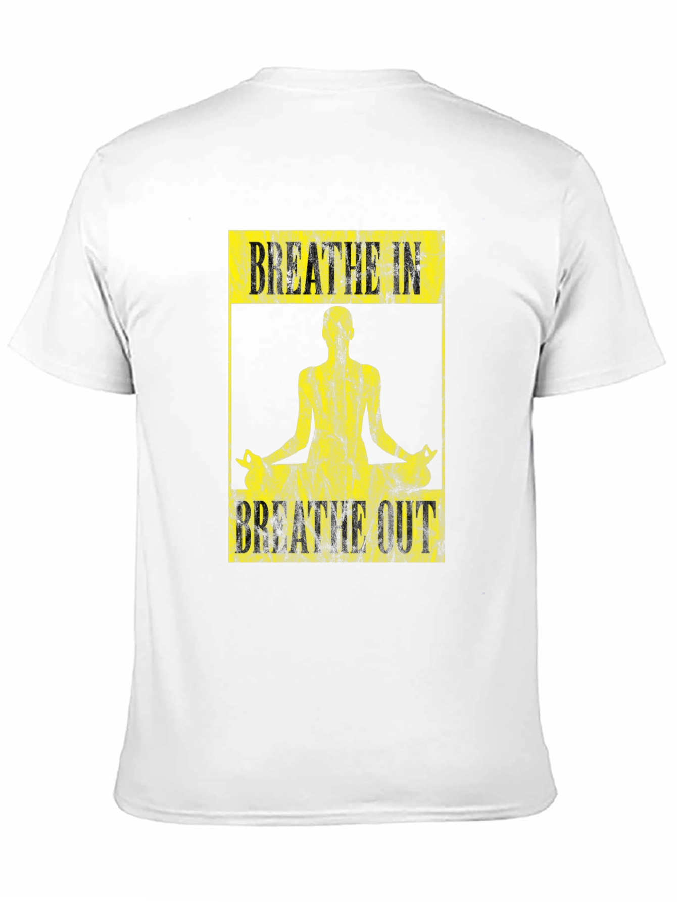 Breathe In Breathe Out Yoga Black T-Shirt