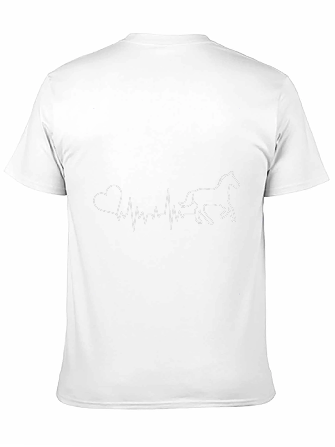 Horse Lover Heartbeat T-Shirt - Equestrian Style