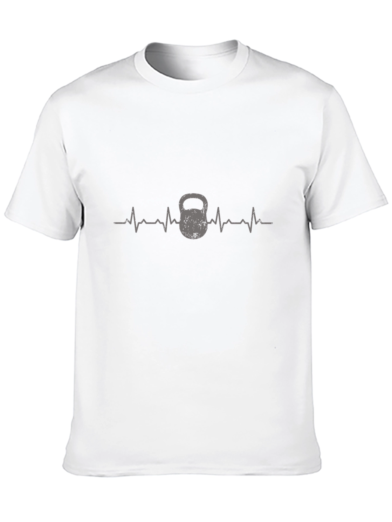 Kettlebell Heartbeat T-Shirt - Fitness Gym Workout Tee