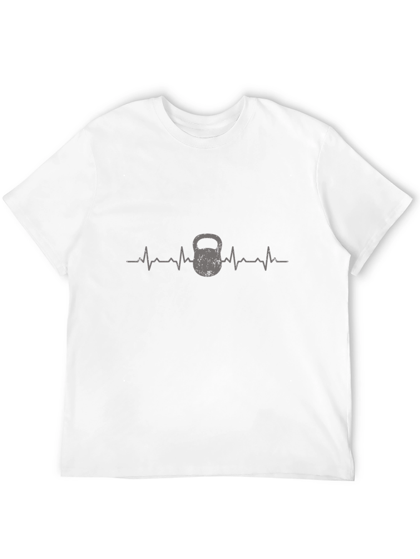 Kettlebell Heartbeat T-Shirt - Fitness Gym Workout Tee