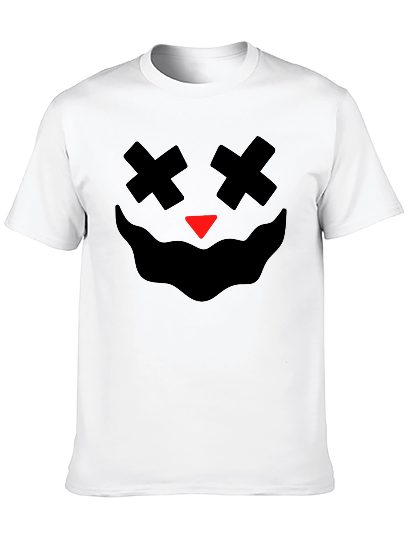 Spooky Face Graphic Tee - Black