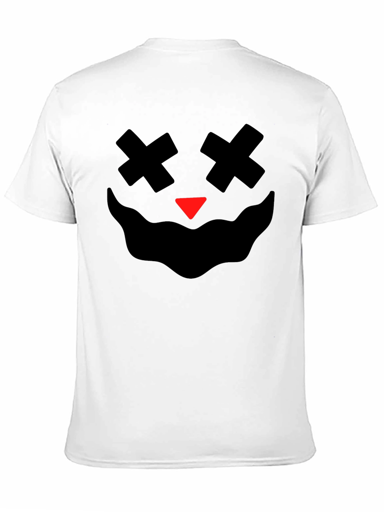 Spooky Face Graphic Tee - Black