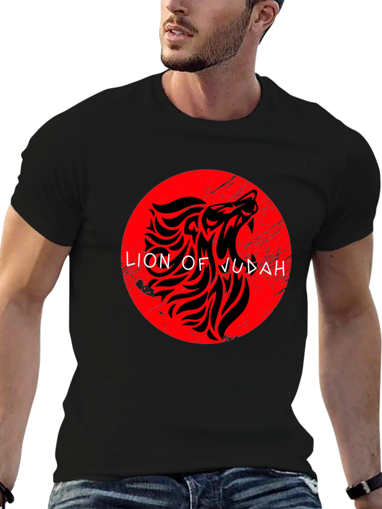 Lion of Judah Graphic Tee - Black
