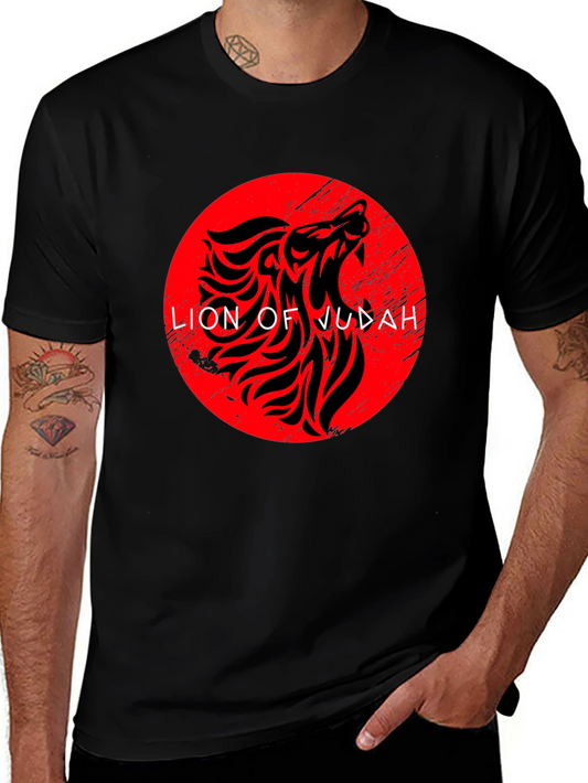 Lion of Judah Graphic Tee - Black