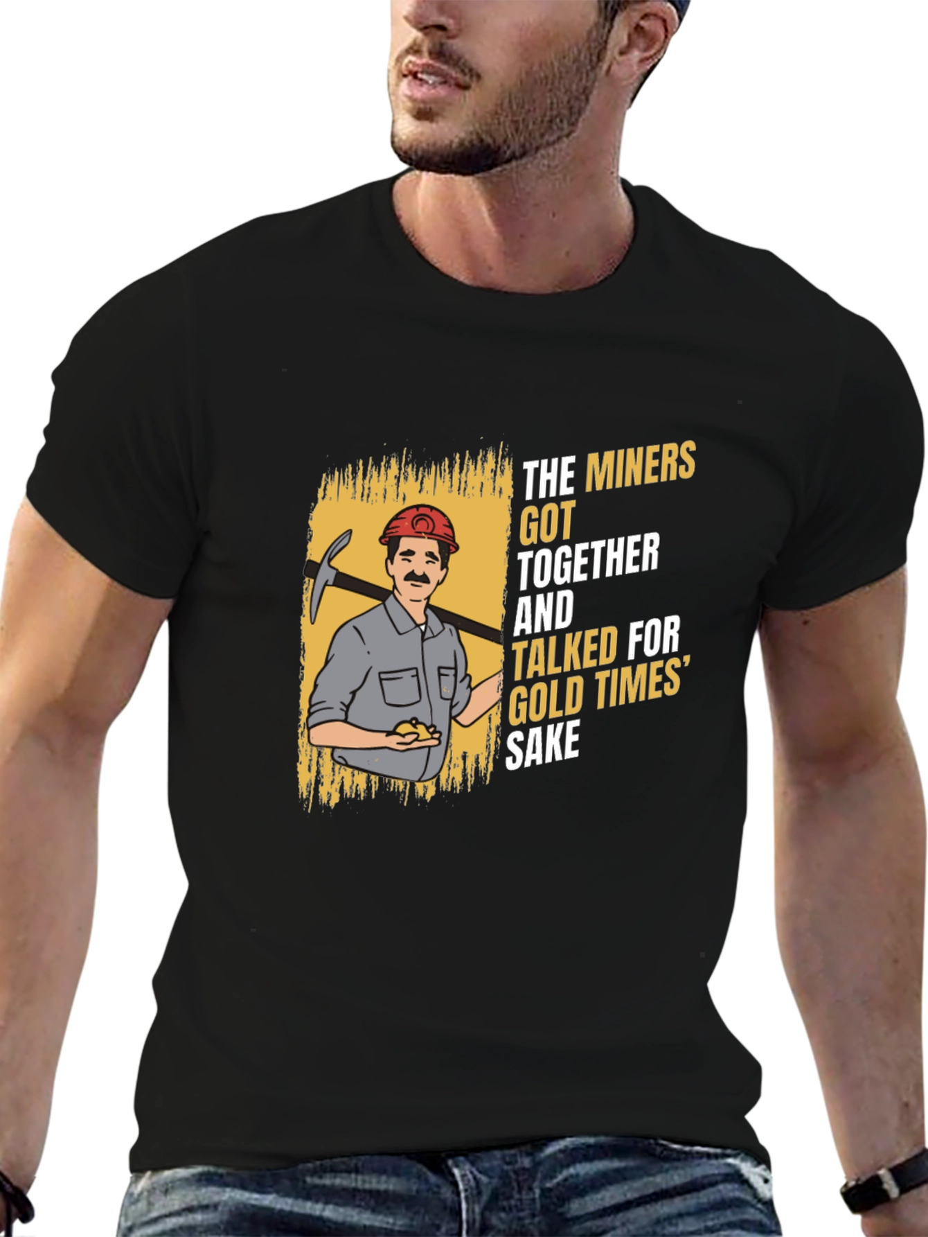 The Miners T-Shirt - Gold Times Sake Graphic Tee
