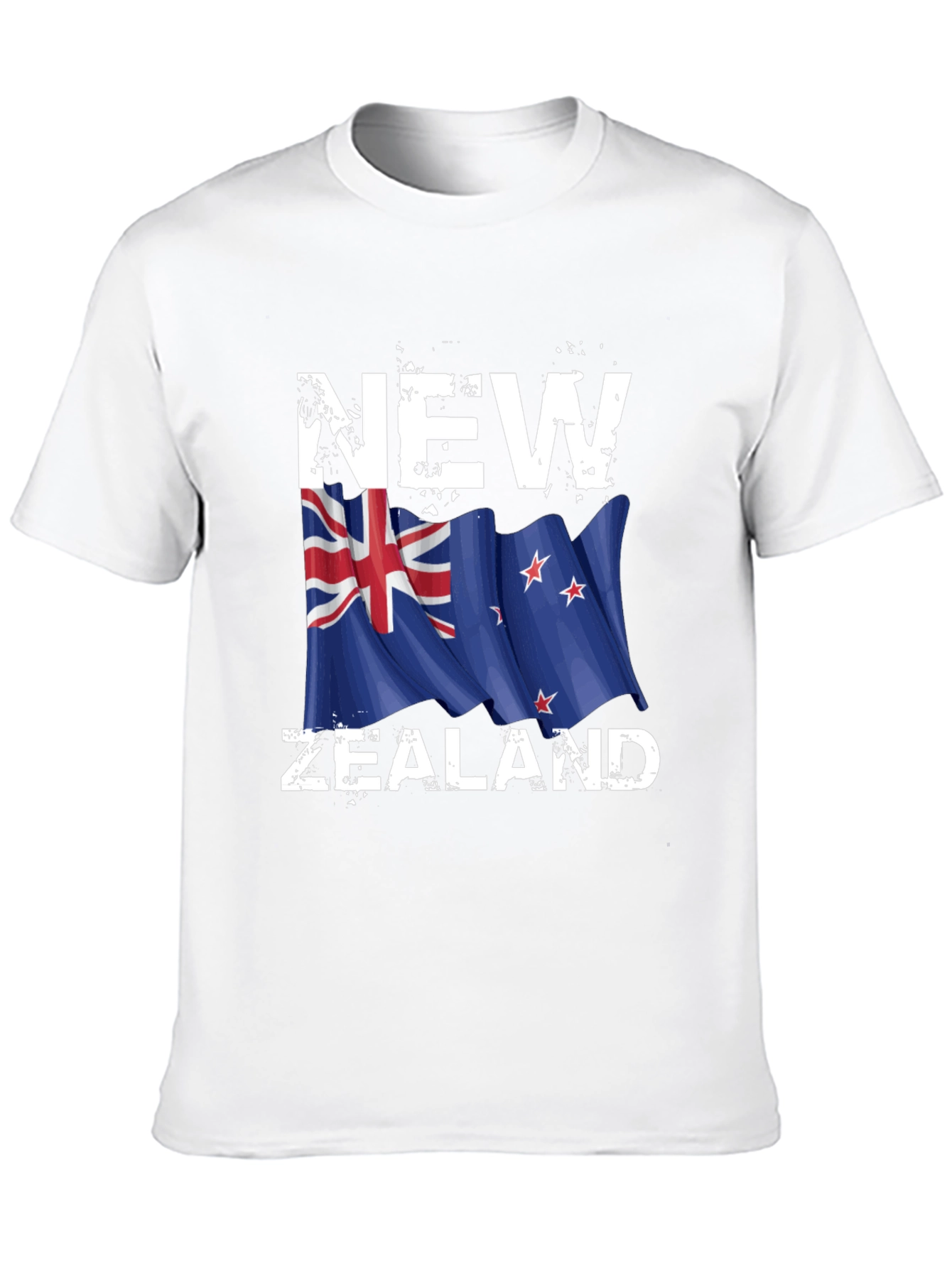 New Zealand Flag Graphic Print T-Shirt