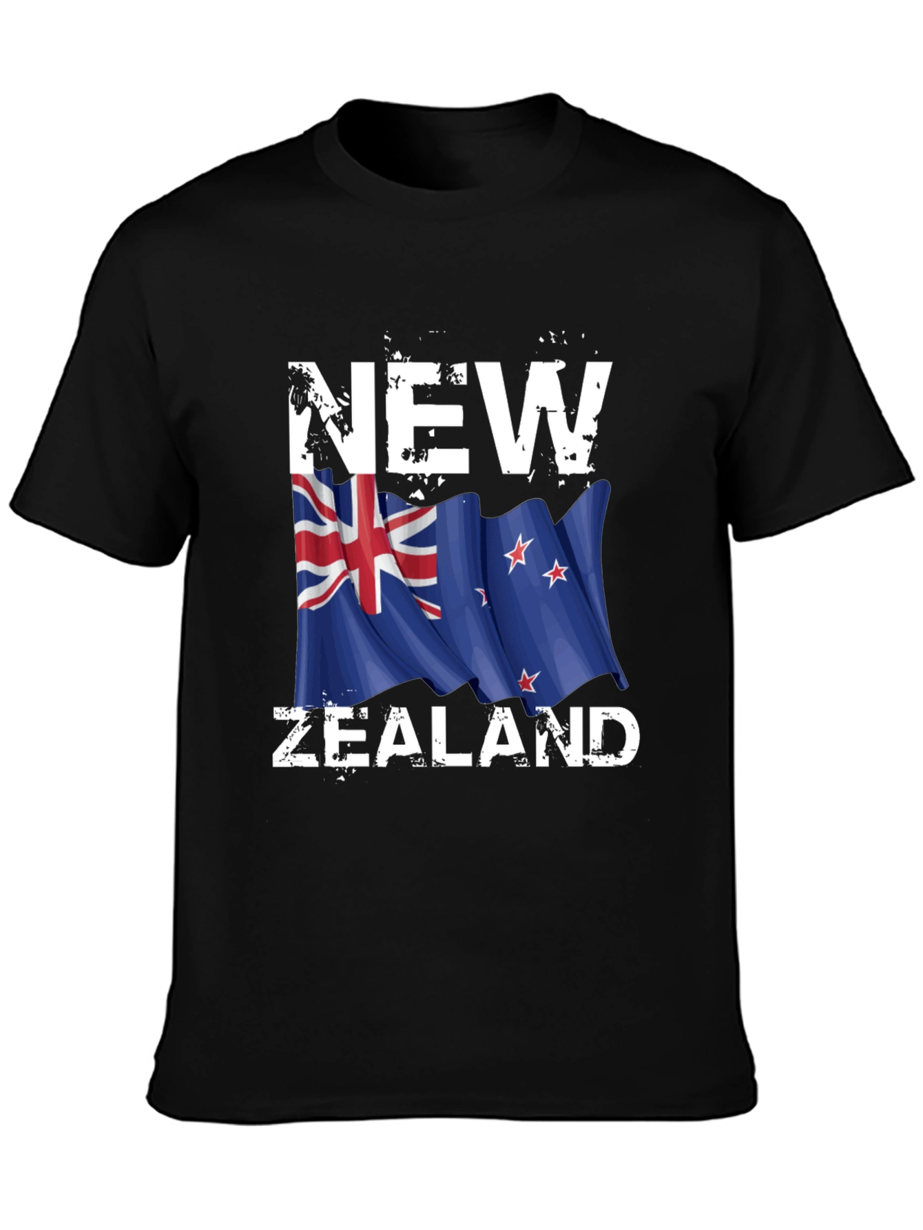 New Zealand Flag Graphic Print T-Shirt