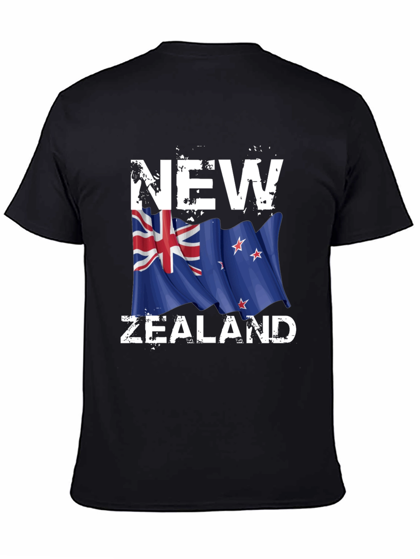 New Zealand Flag Graphic Print T-Shirt