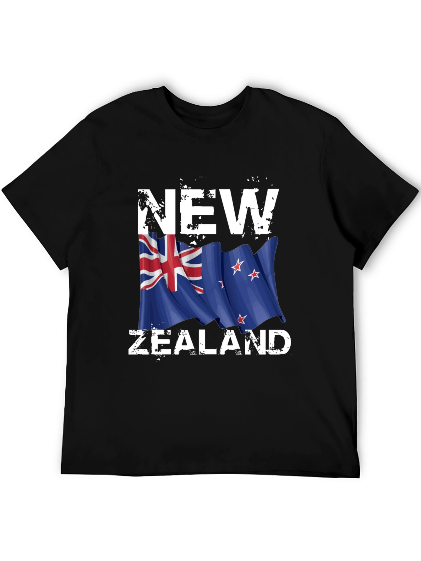 New Zealand Flag Graphic Print T-Shirt