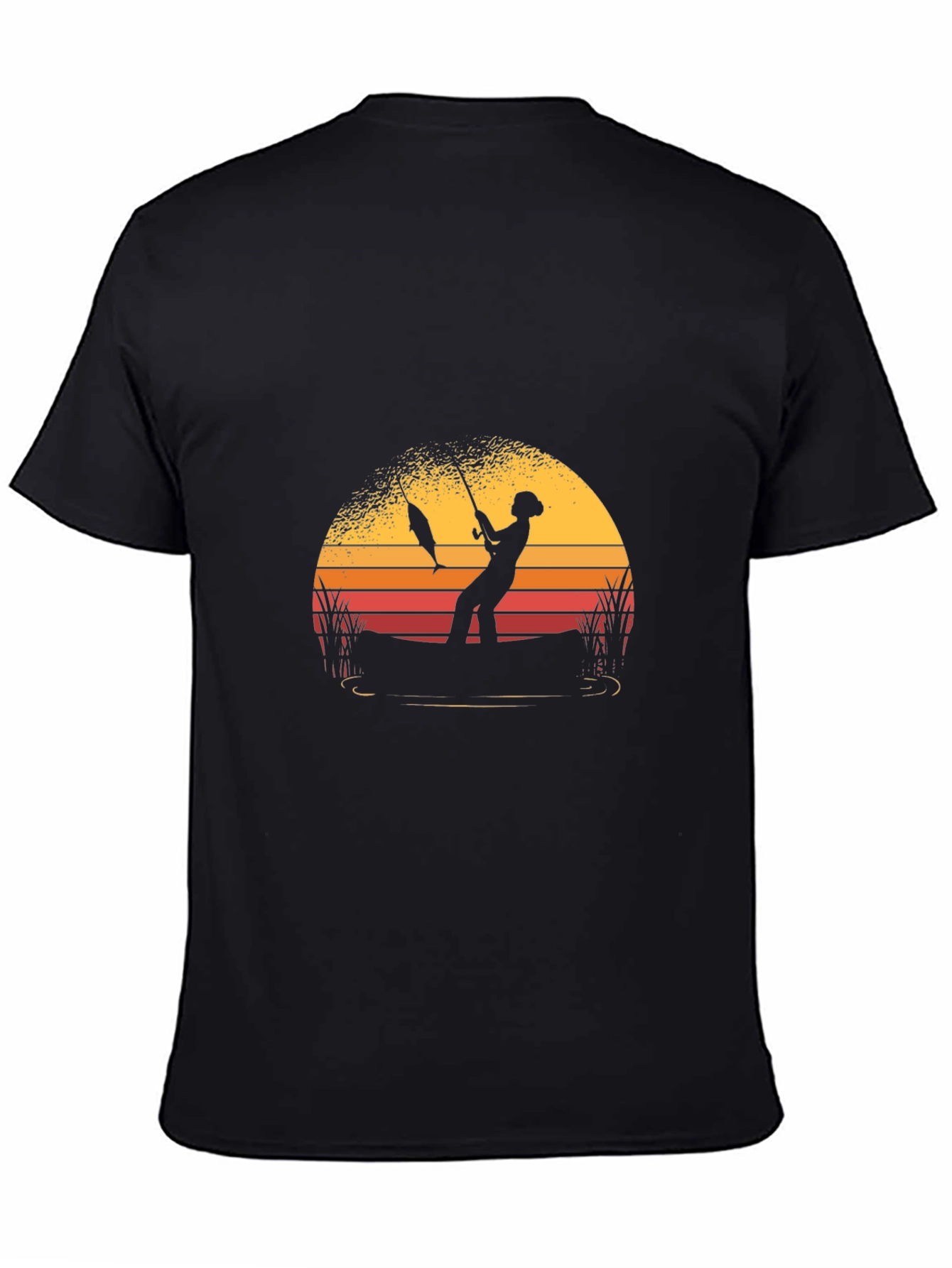 Fishing Silhouette Graphic Tee