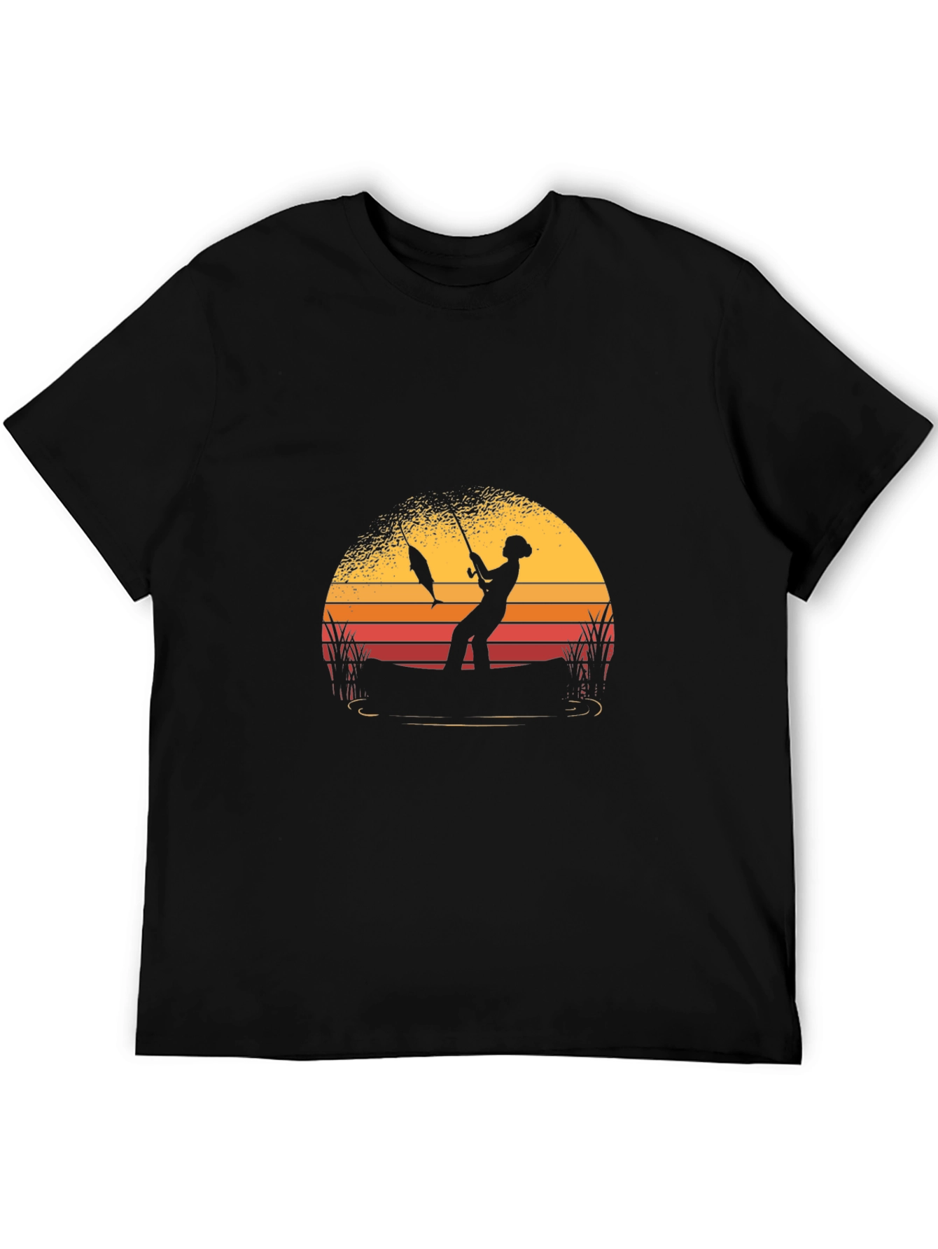 Fishing Silhouette Graphic Tee