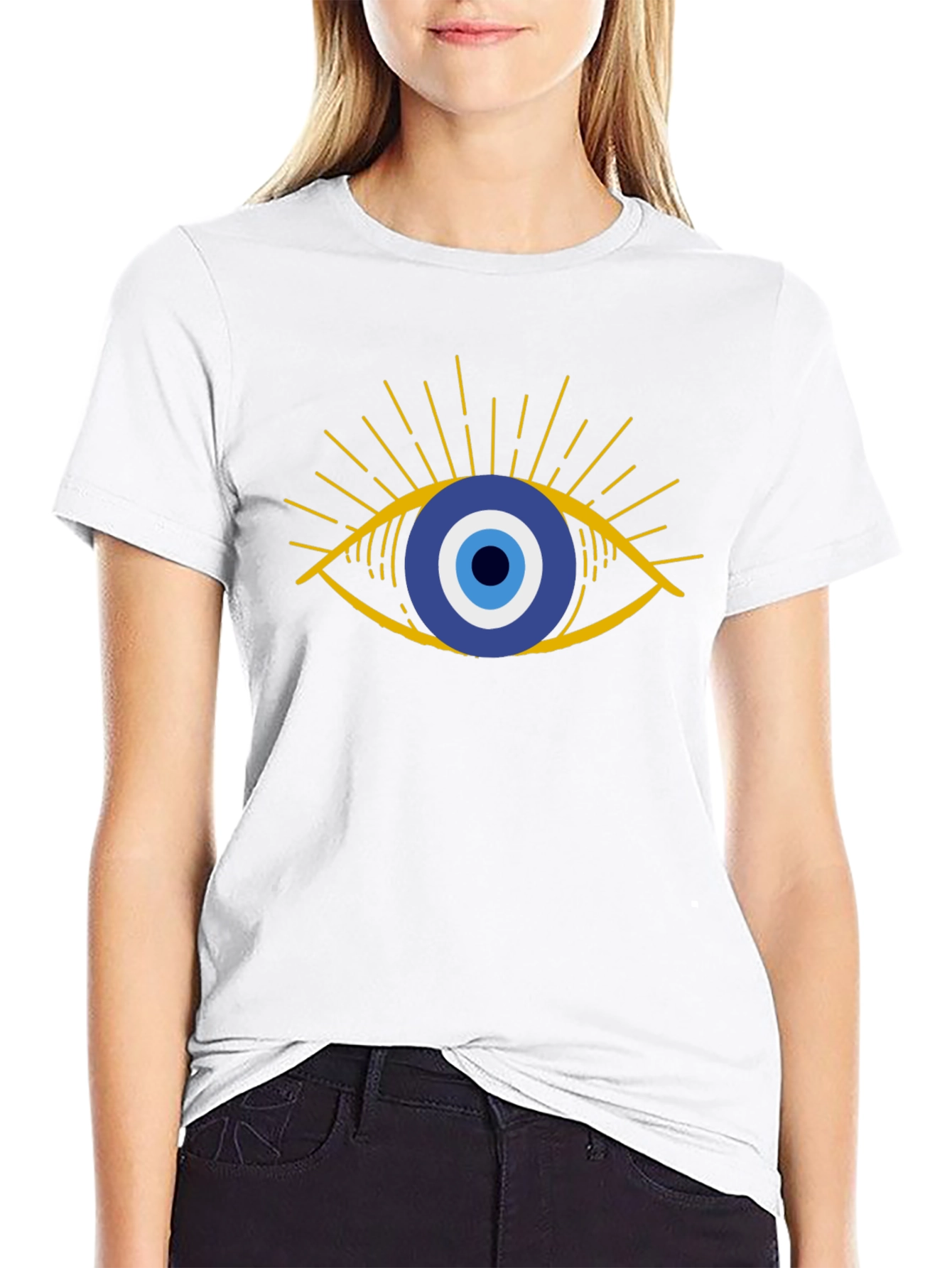 Evil Eye Graphic Tee - Stylish Protection