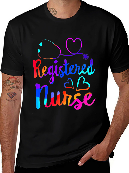 Registered Nurse Colorful Graphic Tee