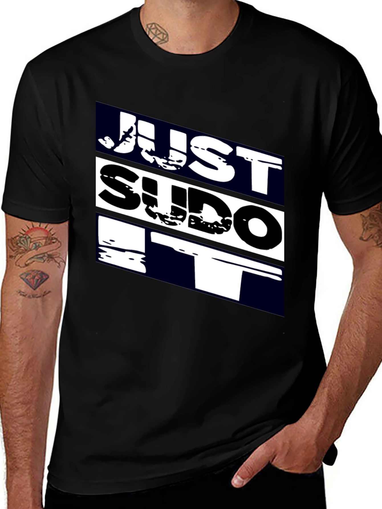 Just Sudo It - Black T-Shirt