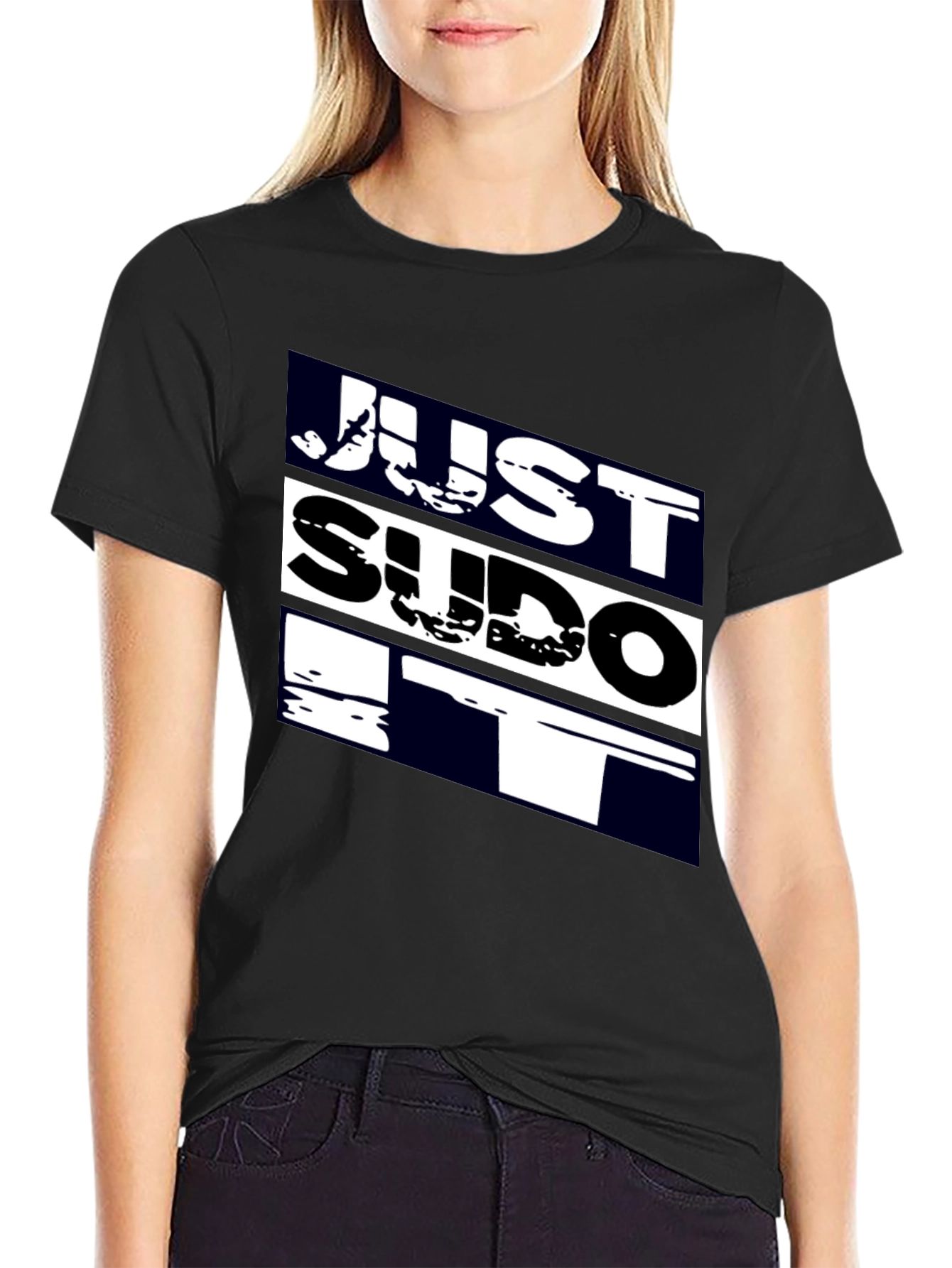 Just Sudo It - Black T-Shirt