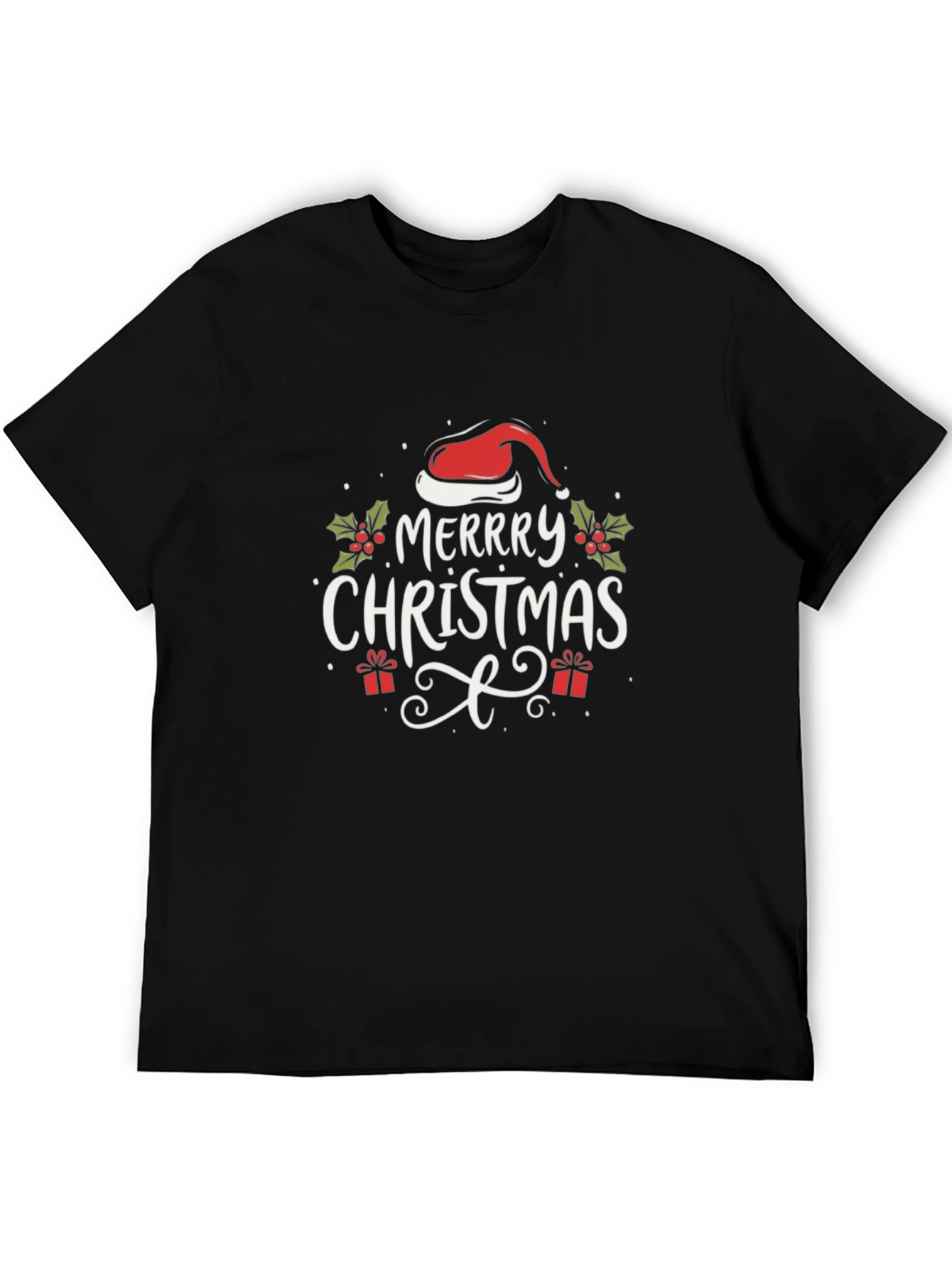 Festive Merry Christmas Graphic T-Shirt