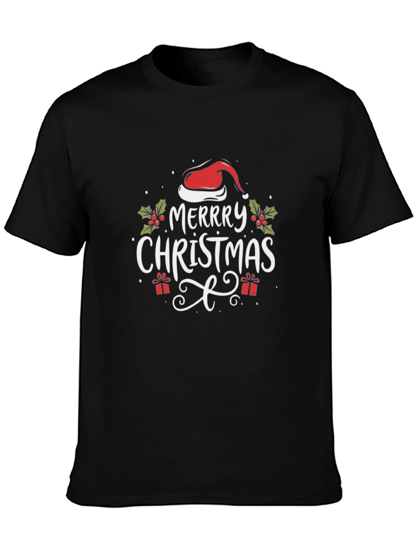 Festive Merry Christmas Graphic T-Shirt