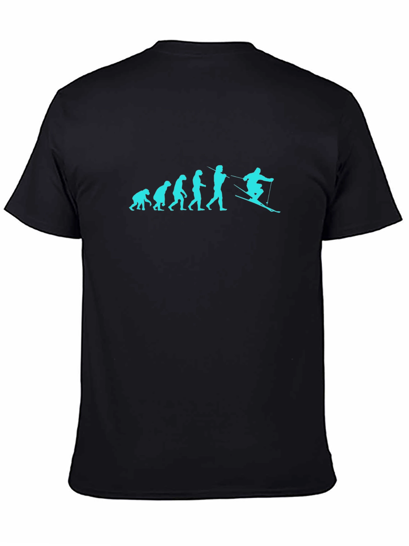 Evolution of Skiing T-Shirt - Black