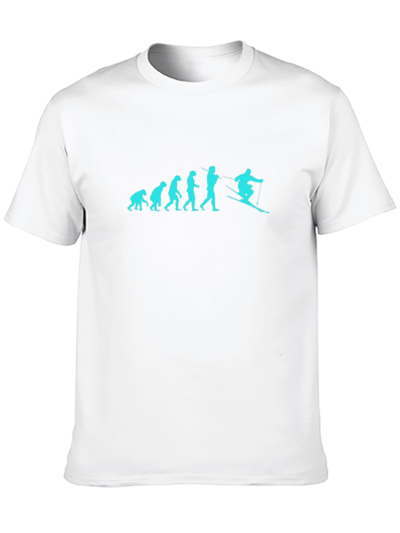 Evolution of Skiing T-Shirt - Black