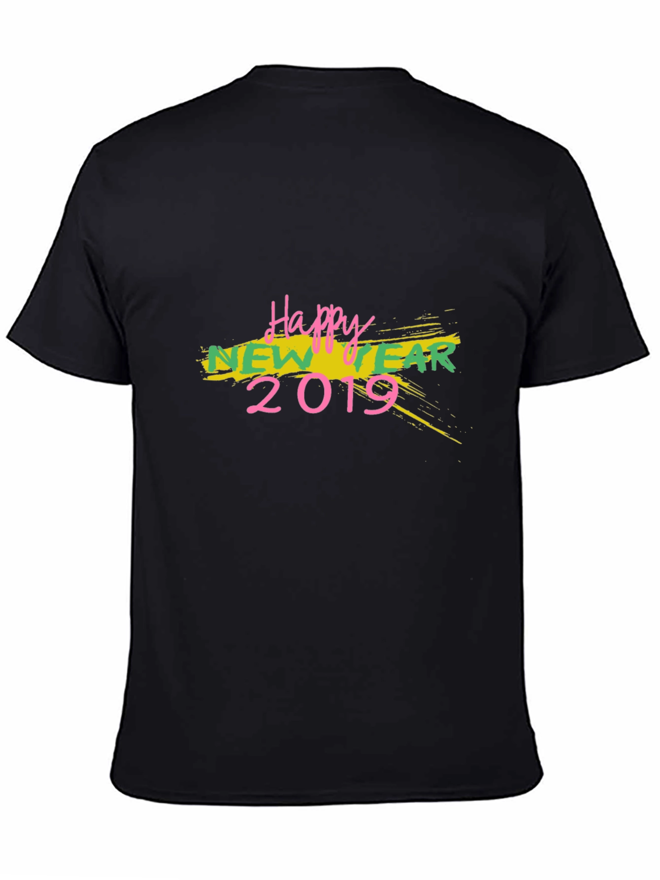 Happy New Year 2019 Black T-Shirt
