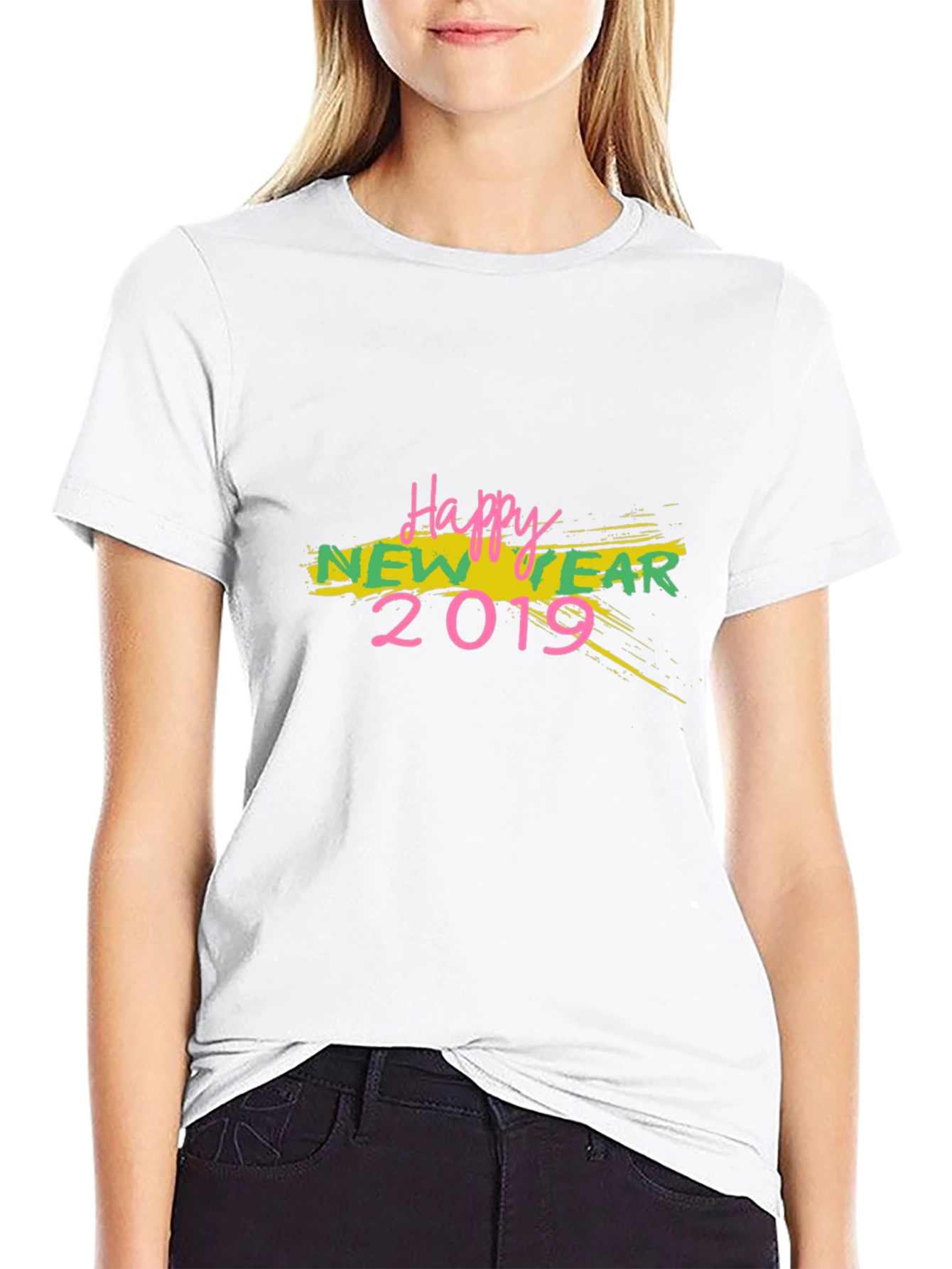 Happy New Year 2019 Black T-Shirt