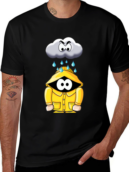 Rain Cloud Cartoon Graphic Tee