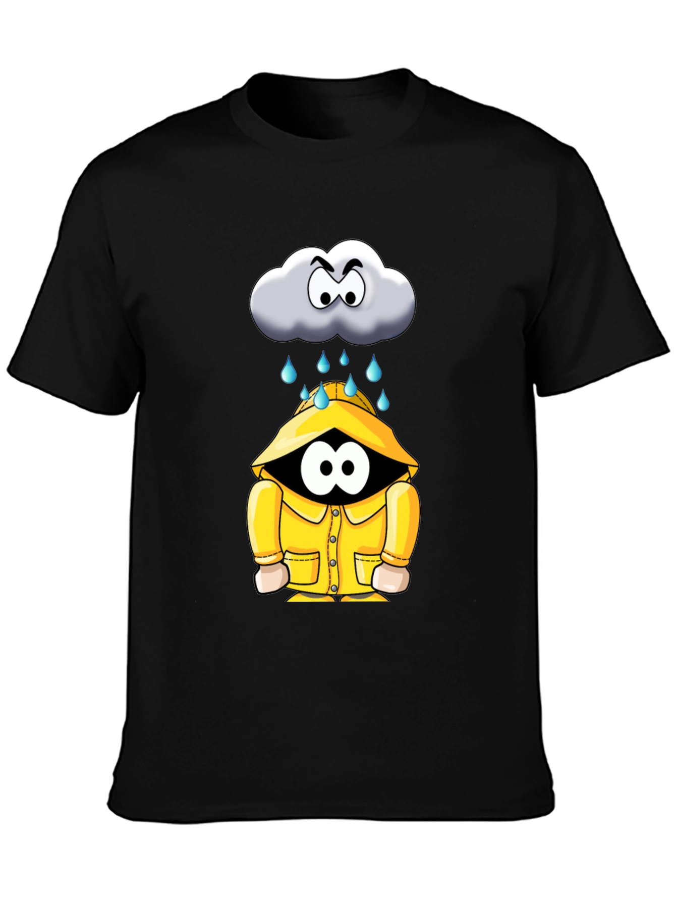 Rain Cloud Cartoon Graphic Tee