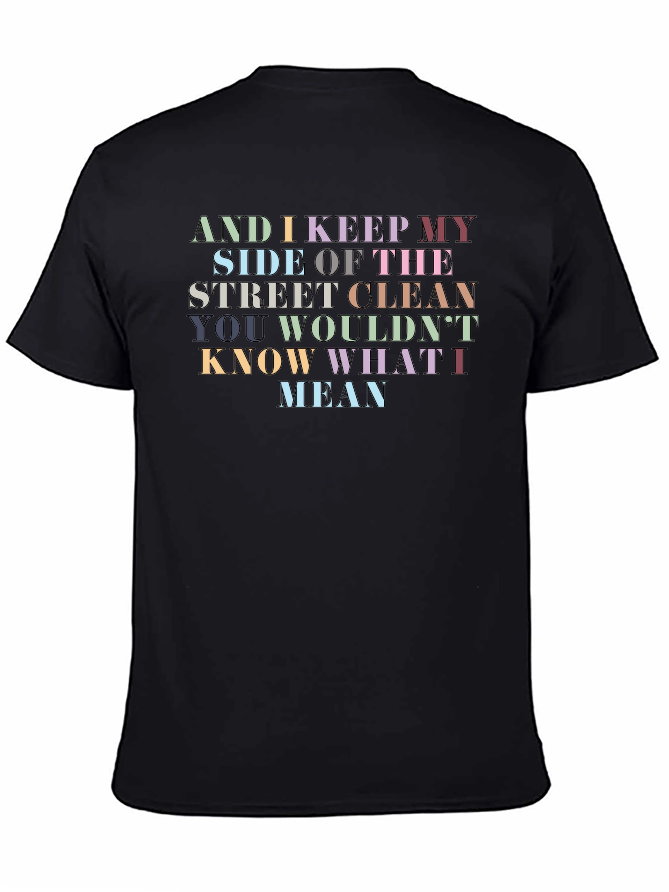 Street Clean Graphic Tee - Unisex Black T-Shirt