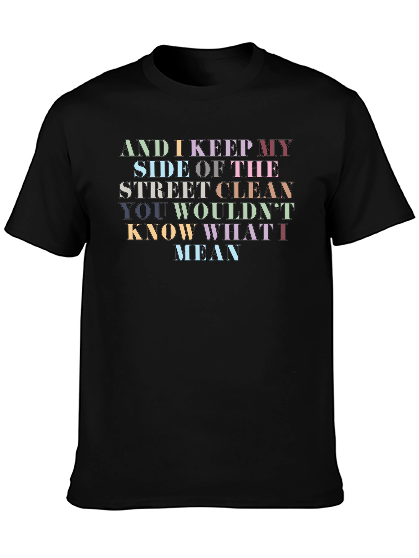 Street Clean Graphic Tee - Unisex Black T-Shirt