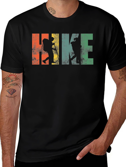 Vintage Hike Graphic Tee - Black
