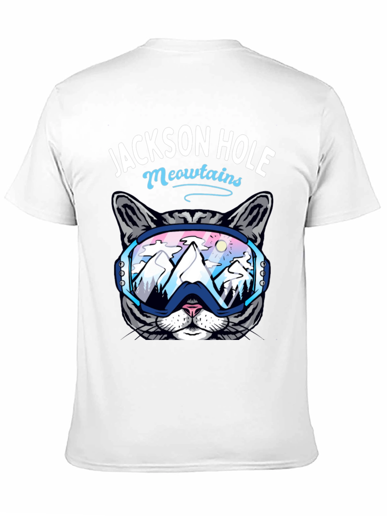 Jackson Hole Meowtains Cat Ski T-Shirt