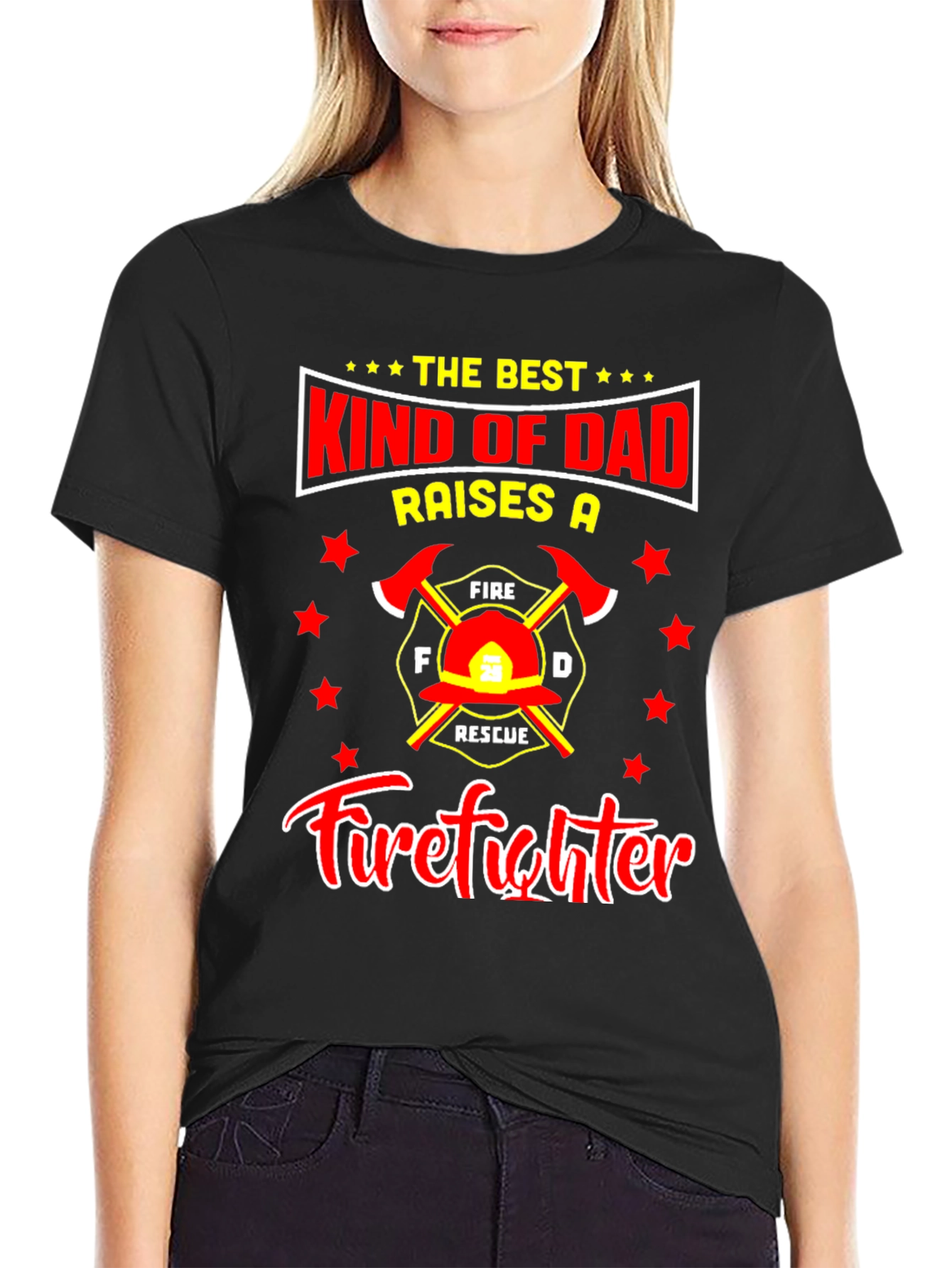 Firefighter Dad T-Shirt: Best Kind of Dad