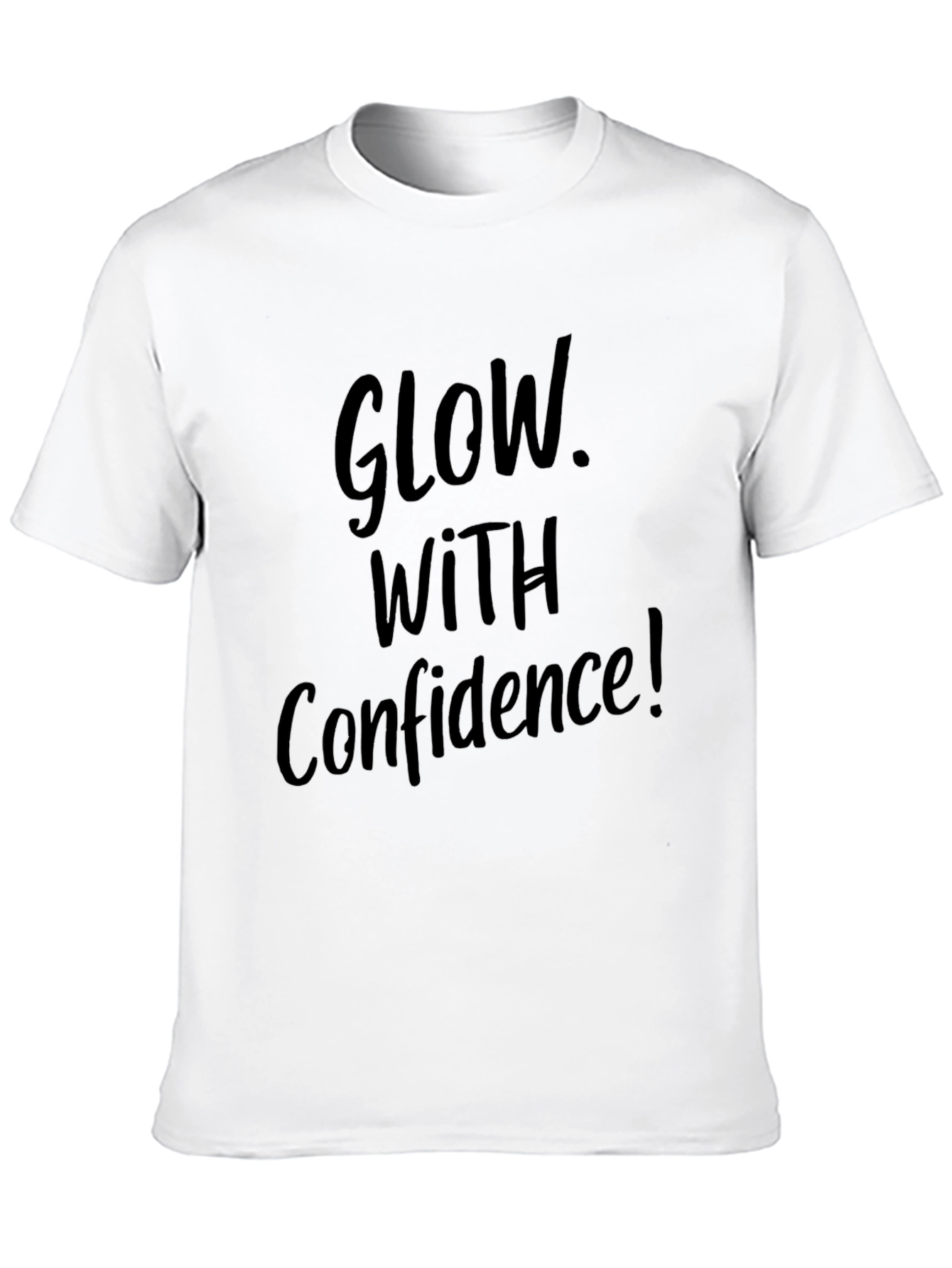 Glow With Confidence Black T-Shirt