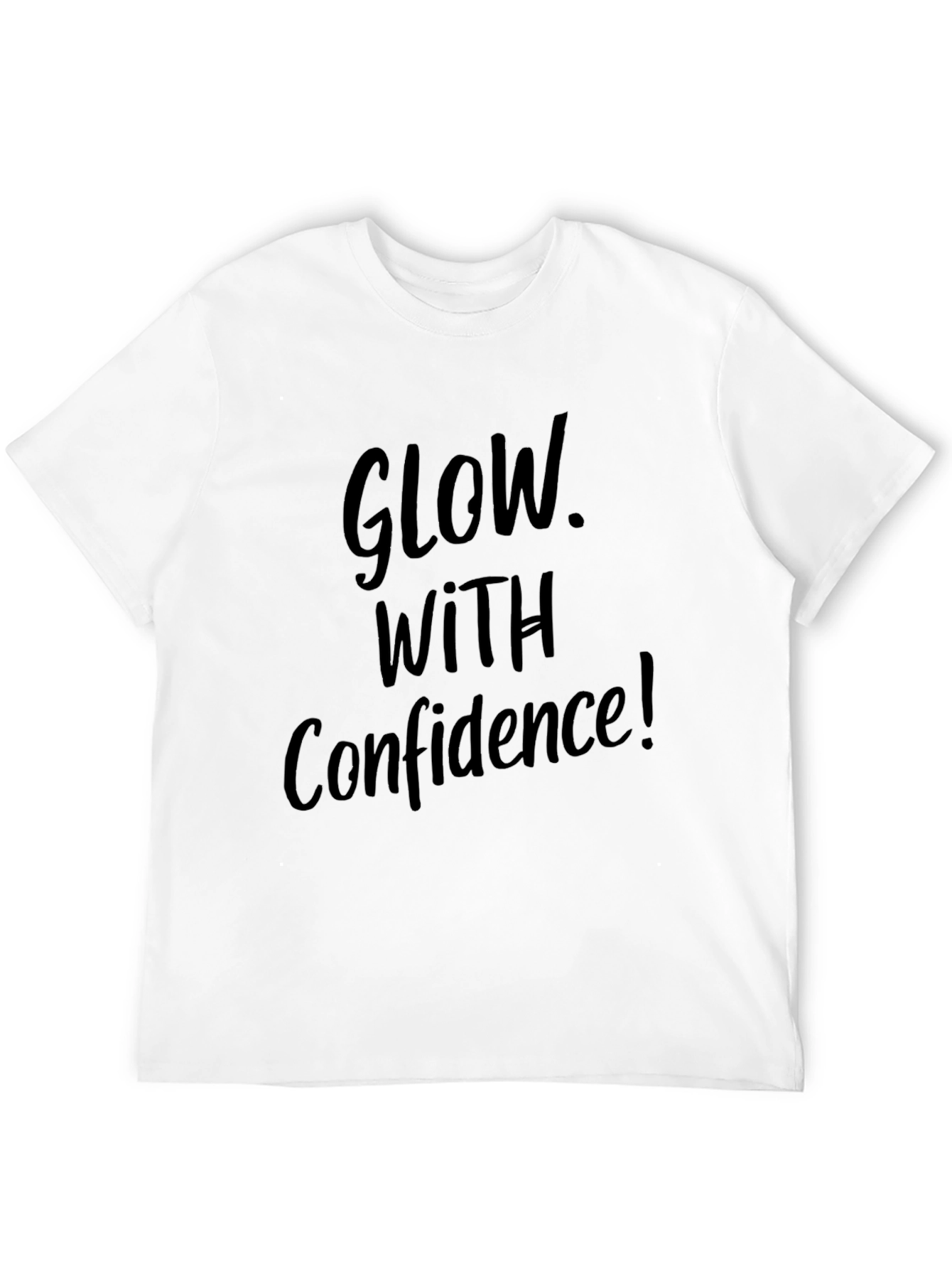 Glow With Confidence Black T-Shirt