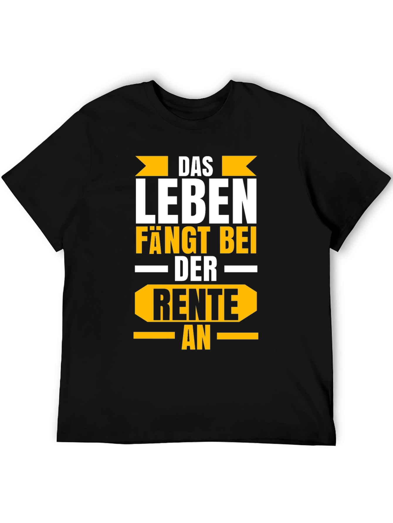 Life Begins at Retirement Black Graphic Tee