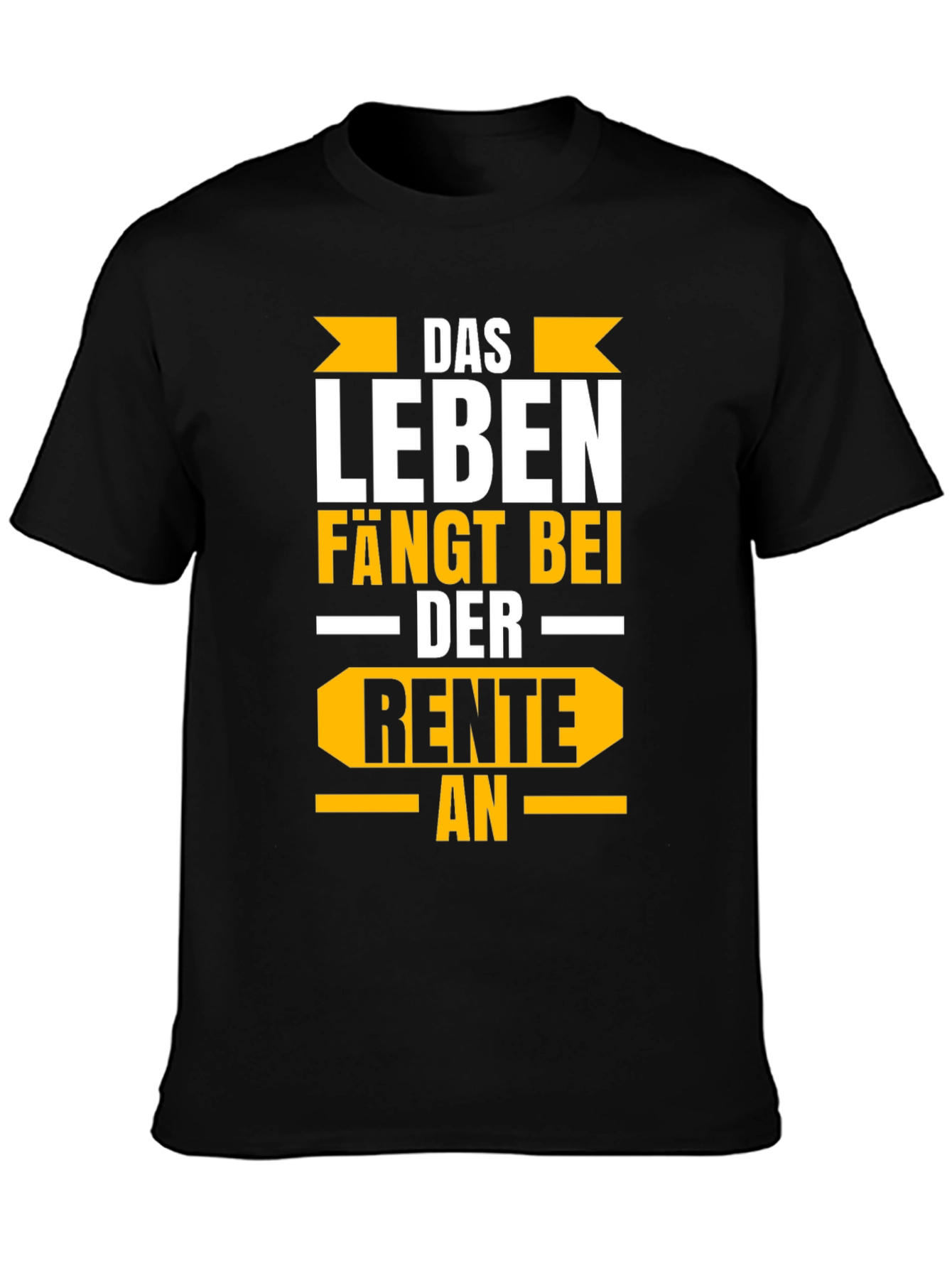 Life Begins at Retirement Black Graphic Tee