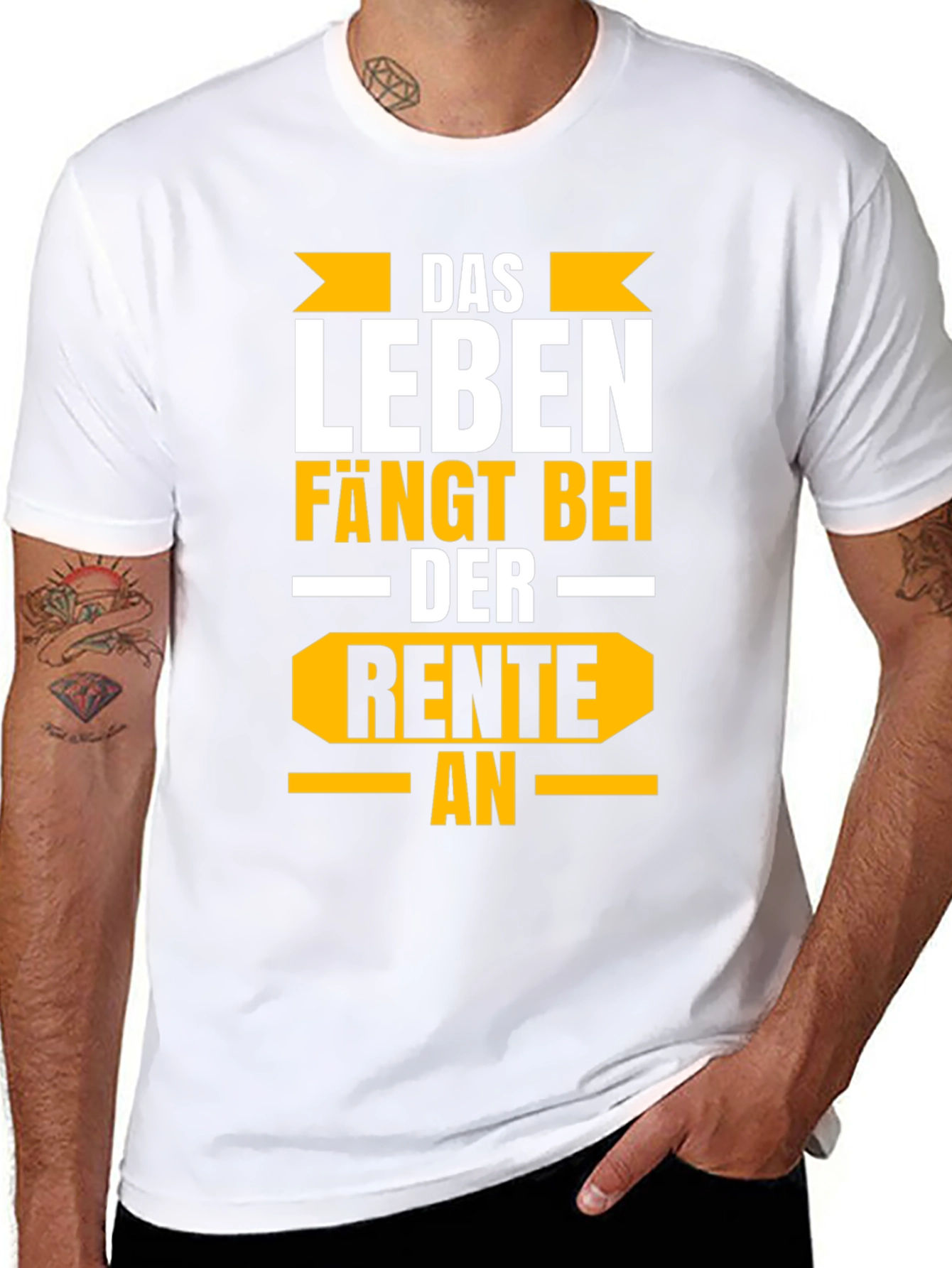 Life Begins at Retirement Black Graphic Tee