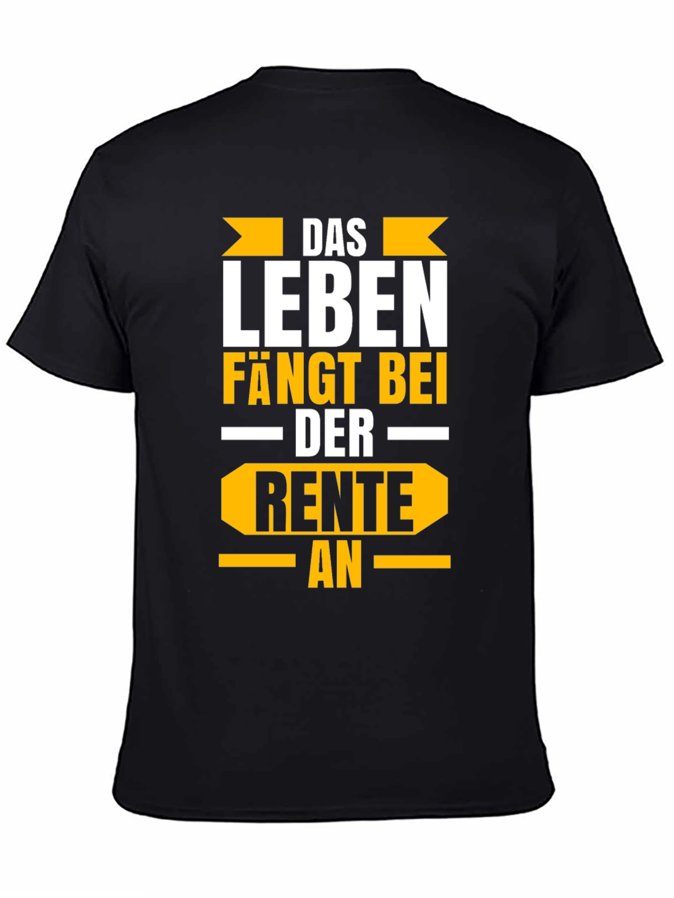 Life Begins at Retirement Black Graphic Tee